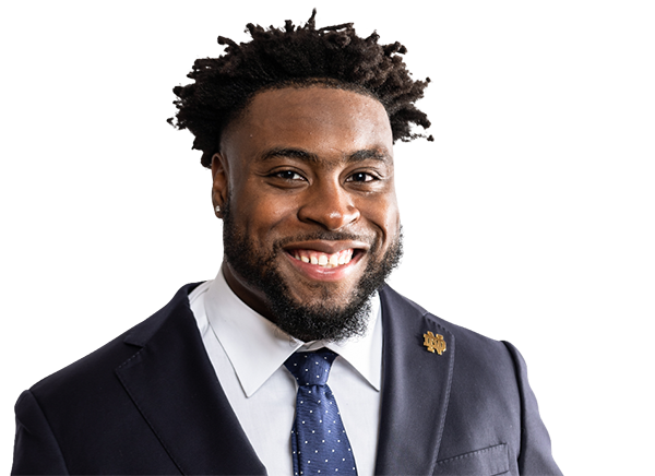 Audric Estime  RB  Notre Dame | NFL Draft 2024 Souting Report - Portrait Image