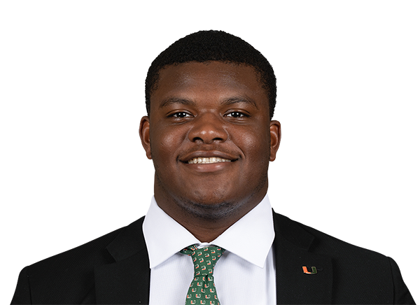 Javion Cohen  OG  Miami (FL) | NFL Draft 2024 Souting Report - Portrait Image